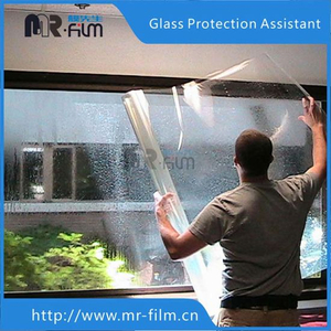 2mil Transparent Glass Security Film Explosion Proof Security Window Film for House And Office